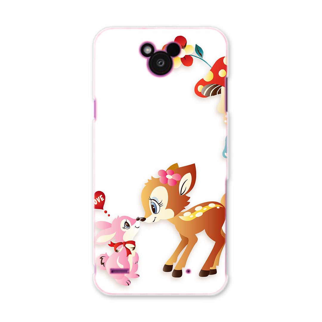 DM-02H Disney Mobile ディズニーモバイル dm02h docomo ドコモ スマホ カバー ケース スマホケース スマホカバー PC ハードケース バンビ　キャラクター アニマル 004482