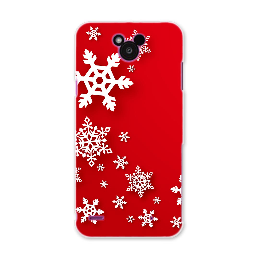 乐天商城 - DM-02H Disney Mobile ディズニーモバイル dm02h docomo ドコモ スマホ カバー ケース スマホケース スマホカバー PC ハードケース 雪　結晶　赤 ラグジュアリー 005785