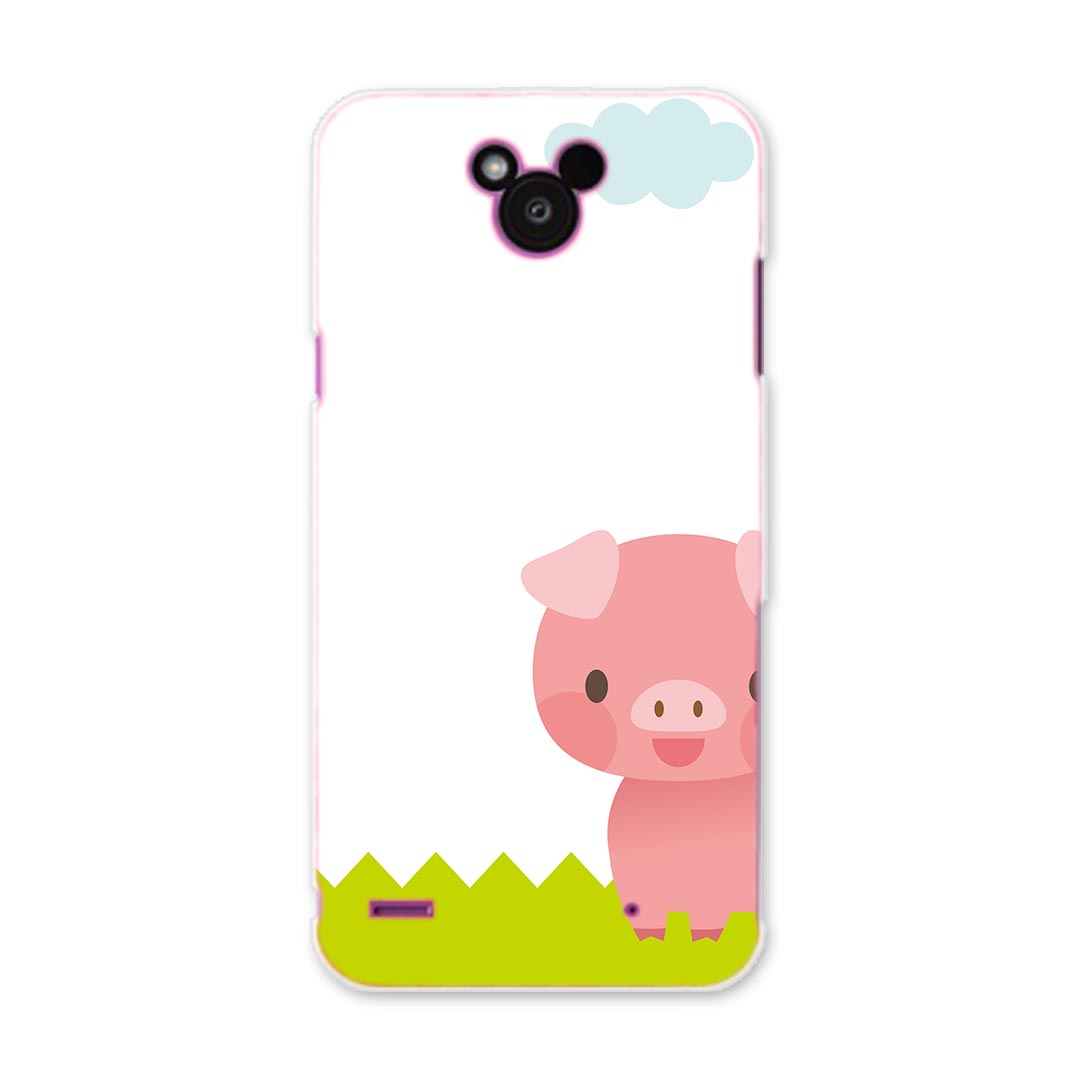 乐天商城 - DM-02H Disney Mobile ディズニーモバイル dm02h docomo ドコモ スマホ カバー ケース スマホケース スマホカバー PC ハードケース ぶた　キャラクター ユニーク アニマル 007165