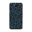 DM-02H Disney Mobile ディズニーモバイル dm02h docomo ドコモ スマホ カバー ケース スマホケース スマホカバー PC ハードケース 黒 ブラック 模様 青 クール 008662(2)
