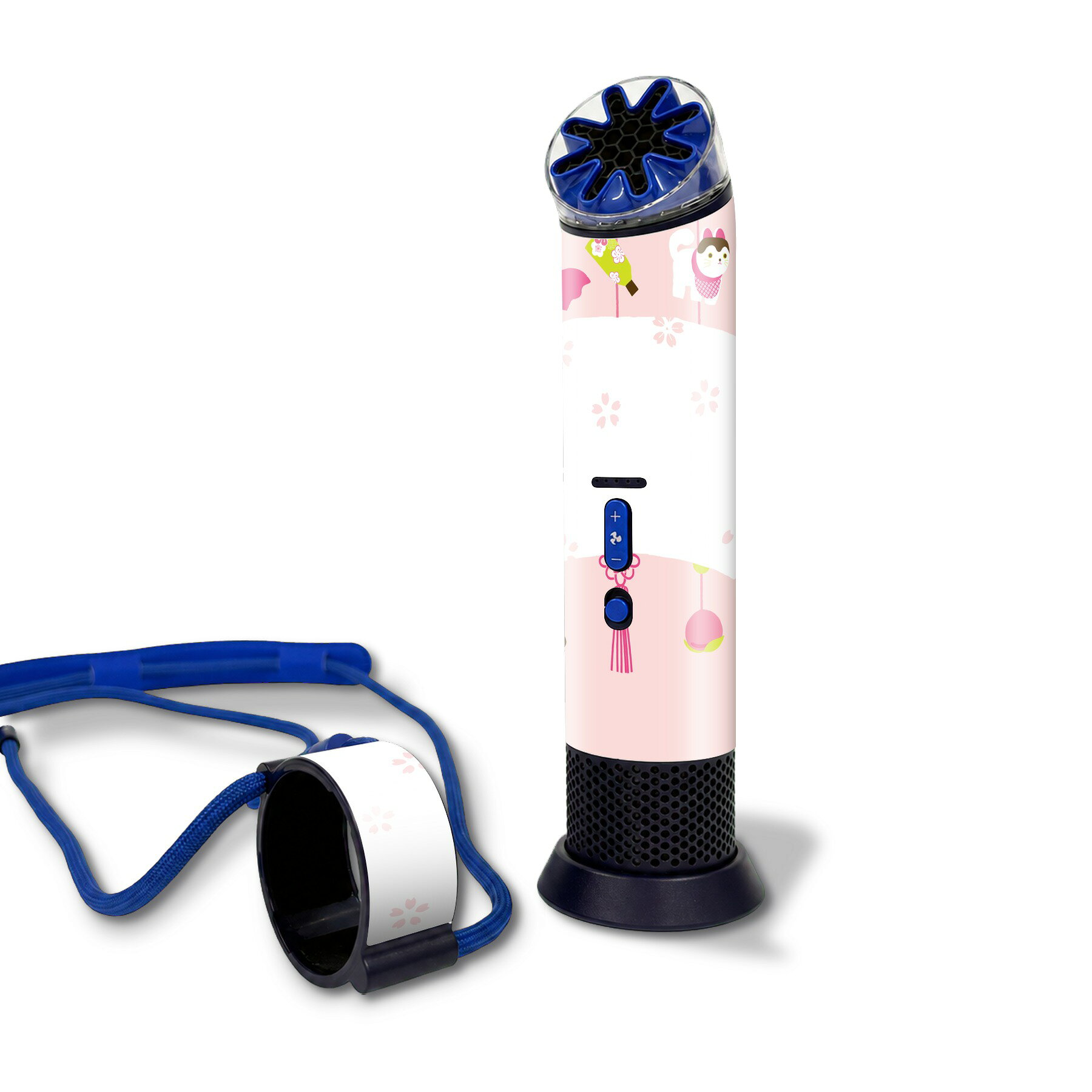 Dyson HushJet Mini Cool 対応 スキンシール きせかえ 保護 カバー ステッカー ポータブルファン ハンディファン 携帯扇風機 PF01 おしゃれ 貼るだけ igsticker 桜　ひな祭り 016203
