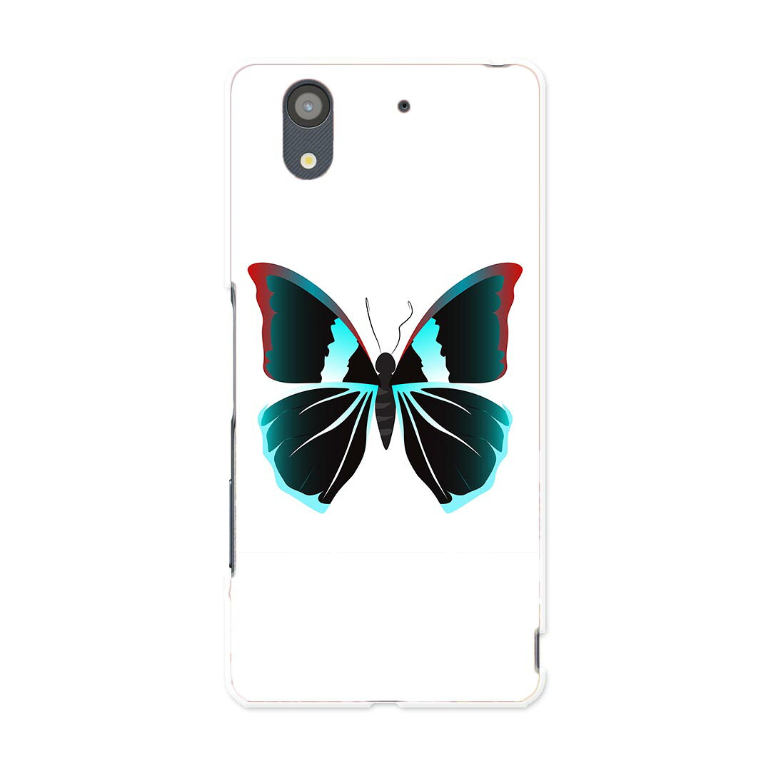 F-01K arrows NX アローズ NX f01k docomo ドコモ スマホ カバー ケース スマホケース スマホカバー PC ハードケース 016290 蝶　昆虫　虫