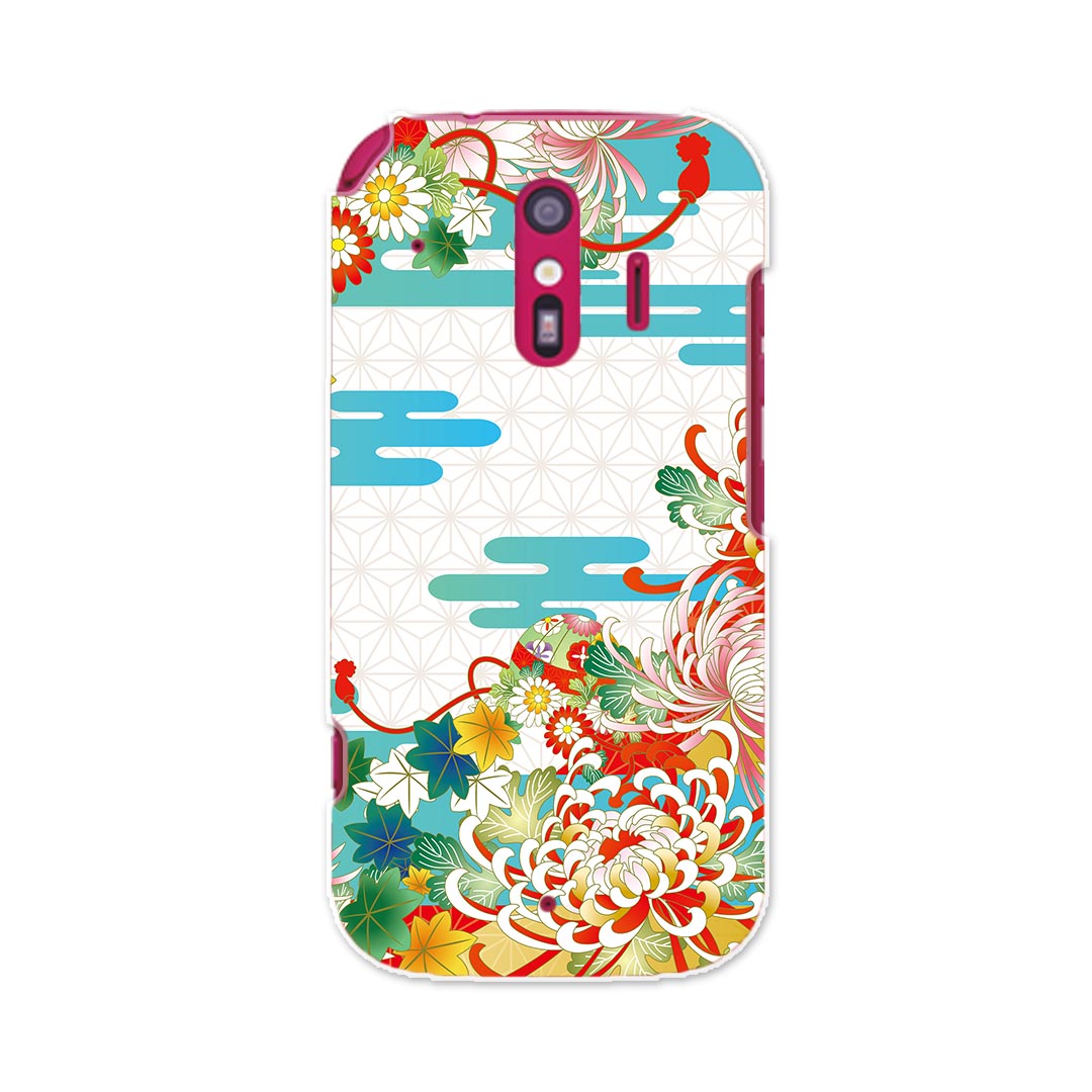F-01L らくらくスマートフォン me f01l docomo ドコモ スマホ カバー ケース スマホケース スマホカバー PC ハードケース 005403 和風　和柄　イラスト