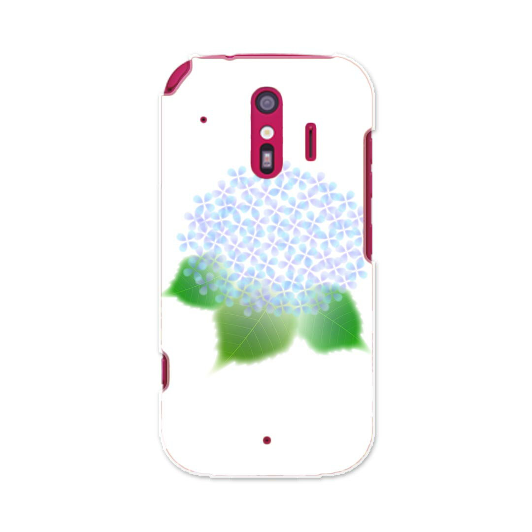 F-01L らくらくスマートフォン me f01l docomo ドコモ スマホ カバー ケース スマホケース スマホカバー PC ハードケース 016334 あじさい　梅雨　花