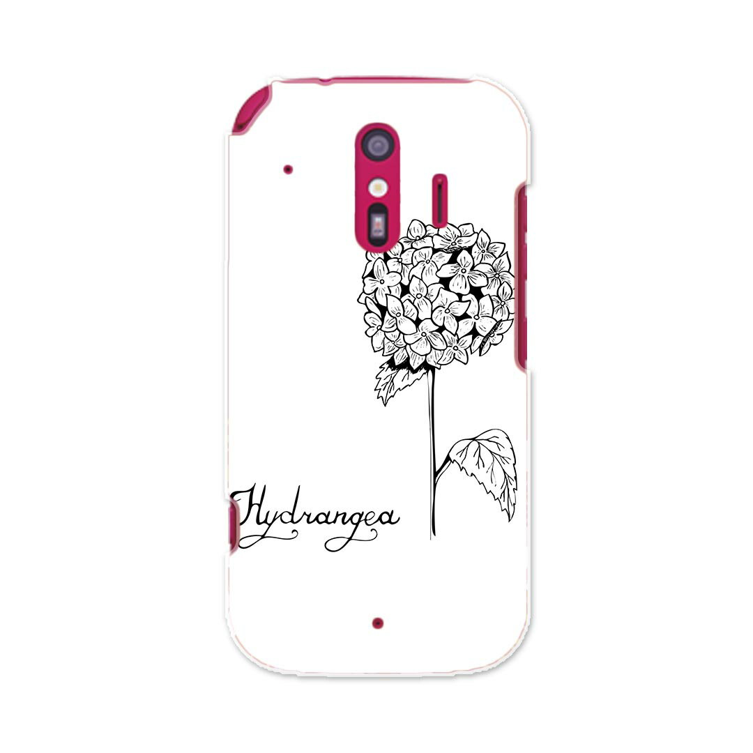 F-01L らくらくスマートフォン me f01l docomo ドコモ スマホ カバー ケース スマホケース スマホカバー PC ハードケース 016339 あじさい　梅雨　花