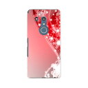 F-02L arrows Be3 アローズ ビースリー f02l docomo ドコモ スマホ カバー ケース スマホケース スマホカバー PC ハードケース 005630 雪 結晶 赤 レッド(2)