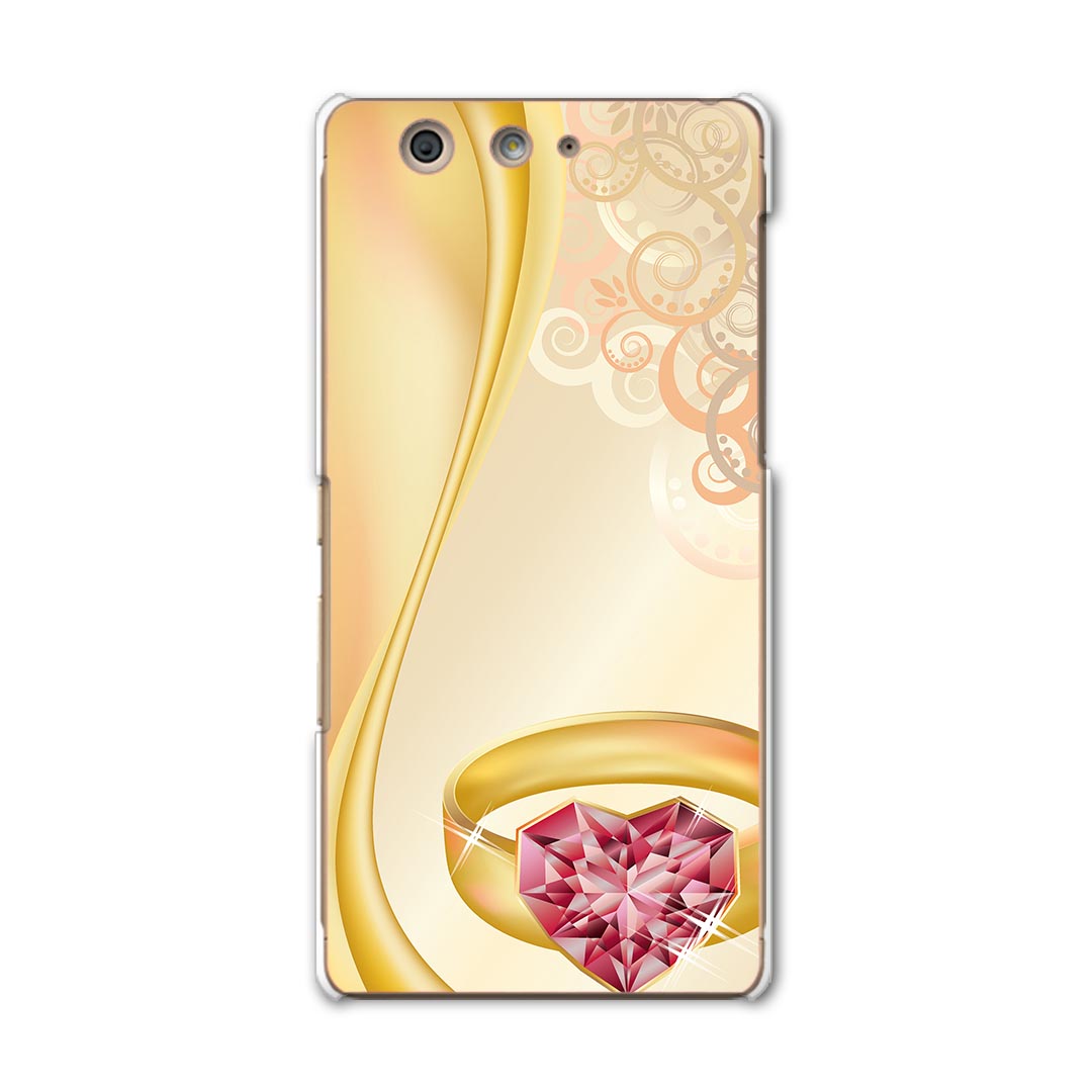 F-03H arrows SV アローズ f03h docomo ドコモ スマホ カバー ケース スマホケース スマホカバー PC ハードケース 指輪　イラスト　レッド ラグジュアリー 005373