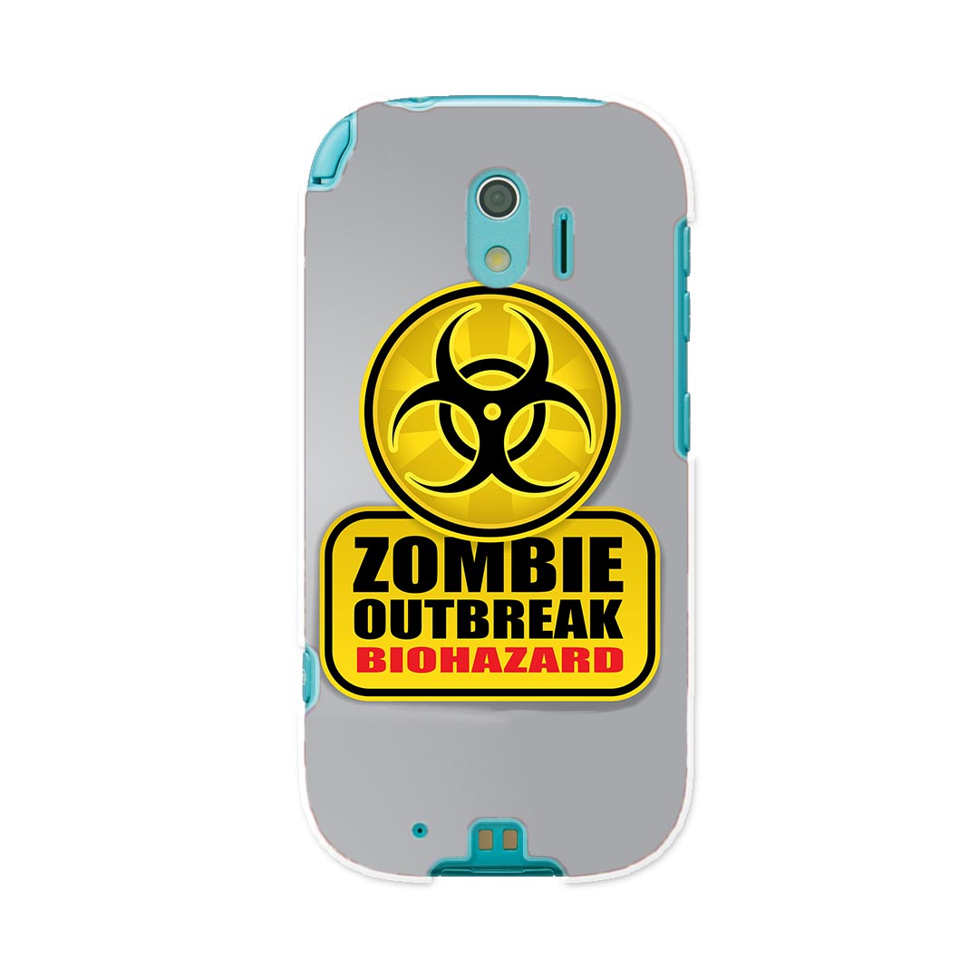 F-03K らくらくスマートフォン me docomo ドコモ f03k スマホ カバー ケース スマホケース スマホカバー PC ハードケース 001180 標識 ゾンビ バイオハザード