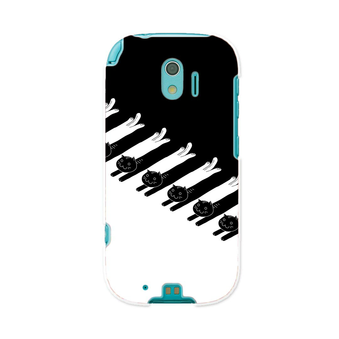 F-03K らくらくスマートフォン me docomo ドコモ f03k スマホ カバー ケース スマホケース スマホカバー PC ハードケース 003650 猫 動物 キャラクター