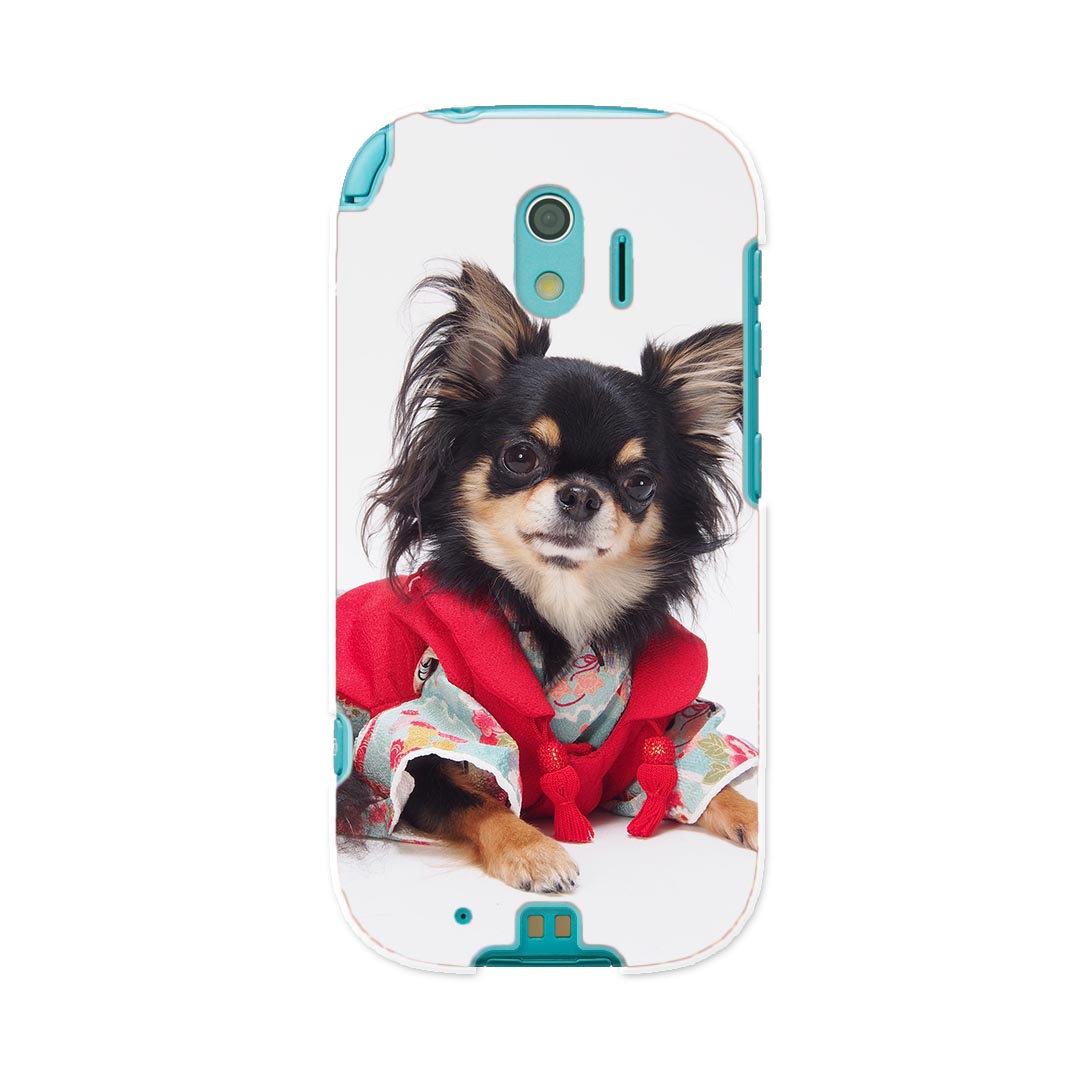 F-03K らくらくスマートフォン me docomo ドコモ f03k スマホ カバー ケース スマホケース スマホカバー PC ハードケース 005221 犬　チワワ　写真
