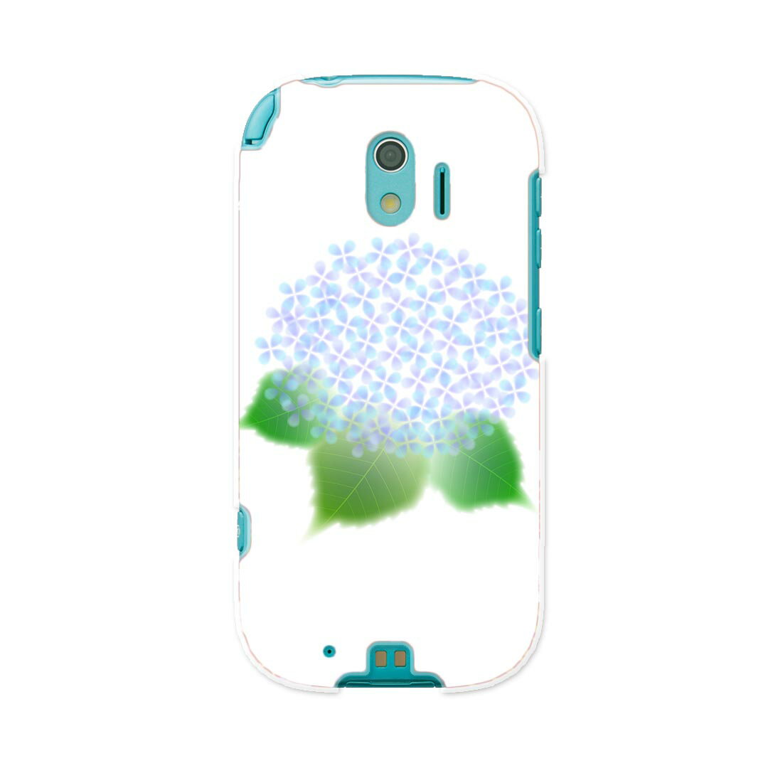 F-03K らくらくスマートフォン me docomo ドコモ f03k スマホ カバー ケース スマホケース スマホカバー PC ハードケース 016334 あじさい　梅雨　花