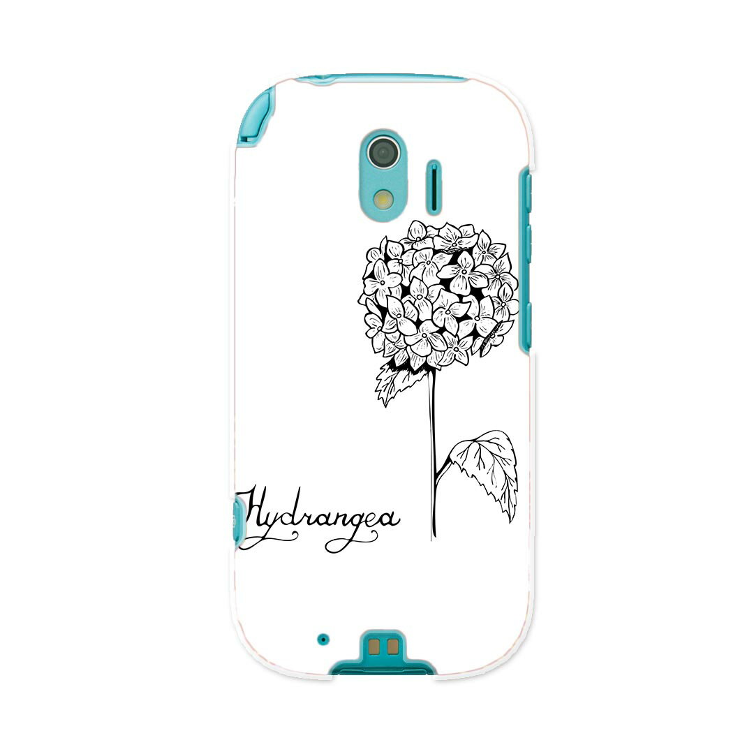 F-03K らくらくスマートフォン me docomo ドコモ f03k スマホ カバー ケース スマホケース スマホカバー PC ハードケース 016339 あじさい　梅雨　花