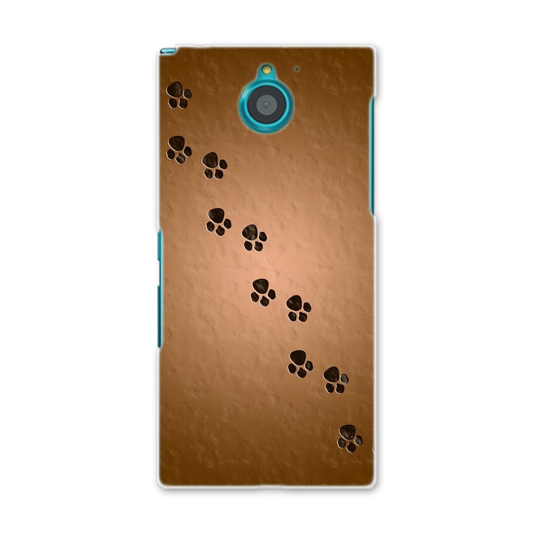 F-04G ARROWS NX アローズ nx f04g docomo ドコモ スマホ カバー ケース スマホケース スマホカバー PC ハードケース 動物 足跡 アニマル 002798