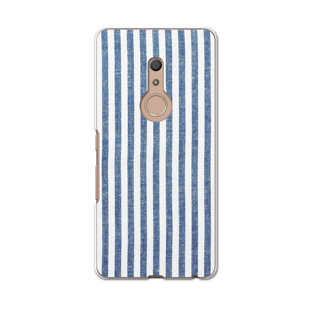 igcase arrows Be4 F-41A 専用ハードケース f41a スマホカバー カバー ケース pc ハードケース 008426 チェック・ボーダー 青 ブルー ストライプ 模様