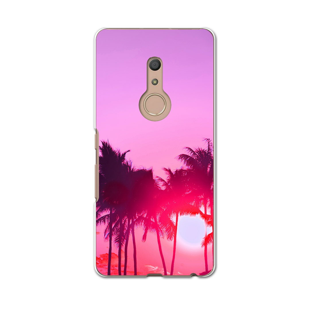 igcase arrows Be4 F-41A 専用ハードケース f41a スマホカバー カバー ケース pc ハードケース 011768 写真　ヤシの木　夕焼け