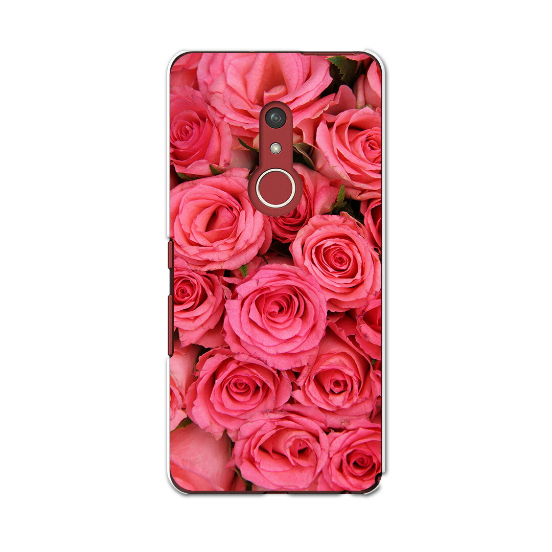 arrows Be4 Plus F-41B docomo ドコモ 富士通 アローズ スマホ カバー ケース スマホケース スマホカバー PC ハードケース 005315 花 薔薇 ピンク