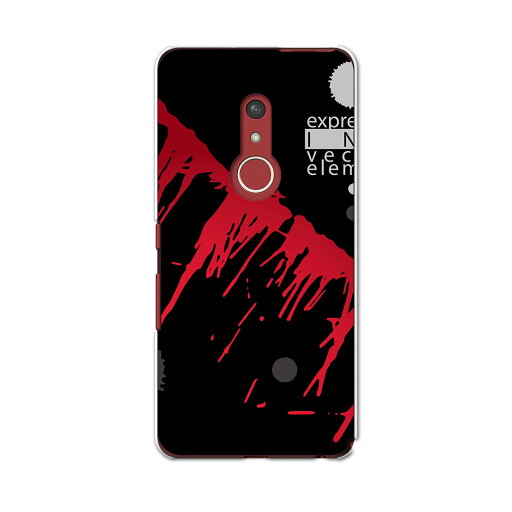 arrows Be4 Plus F-41B docomo ドコモ 富士通 アローズ スマホ カバー ケース スマホケース スマホカバー PC ハードケース 008734 黒 ブラック 赤 レッド インク arrows Be4 Plus F-41B docomo ドコモ 富士通 アローズ スマホ カバー ケース スマホケース スマホカバー PC ハードケース 008734 黒 ブラック 赤 レッド インク