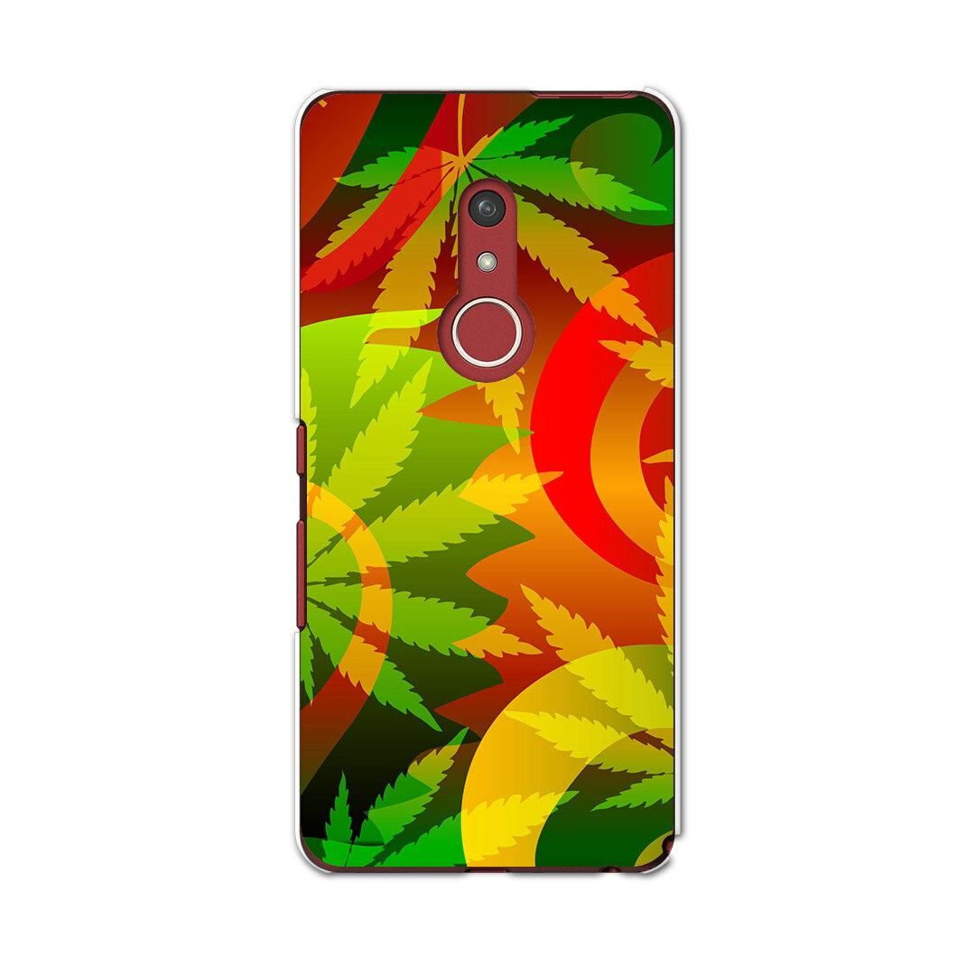 arrows Be4 Plus F-41B docomo ドコモ 富士通 アローズ スマホ カバー ケース スマホケース スマホカバー PC ハードケース 011734 レゲエ　植物　カラフル
