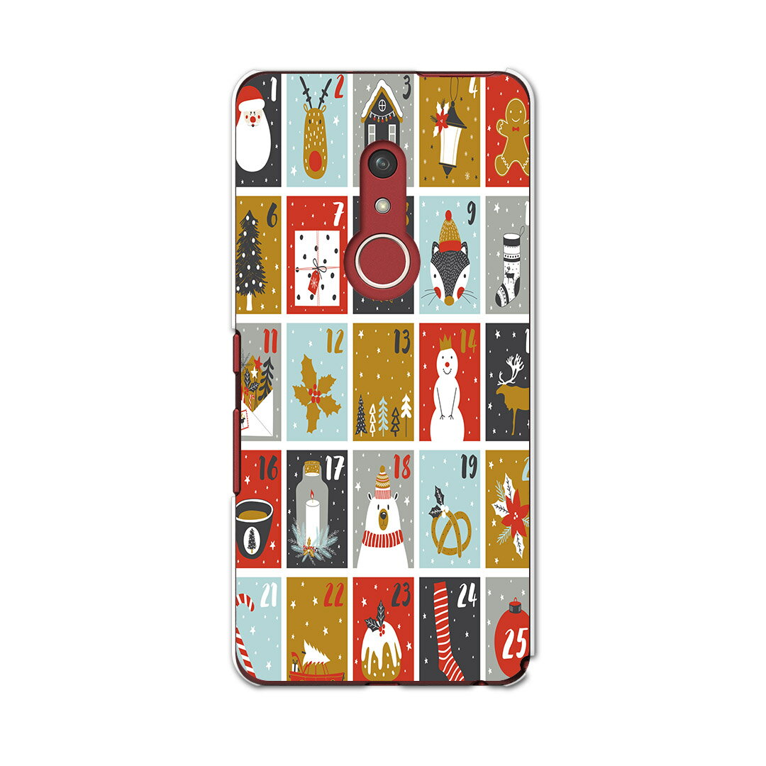 arrows Be4 Plus F-41B docomo ドコモ 富士通 アローズ スマホ カバー ケース スマホケース スマホカバー PC ハードケース 013402 雪だるま サンタ クリスマス