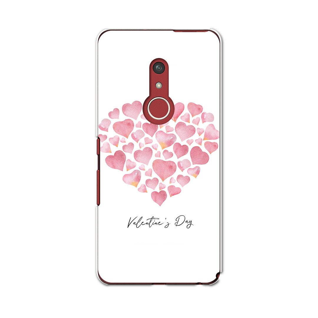 arrows Be4 Plus F-41B docomo ドコモ 富士通 アローズ スマホ カバー ケース スマホケース スマホカバー PC ハードケース 015366 ハート　ラブリー　ピンク　英字