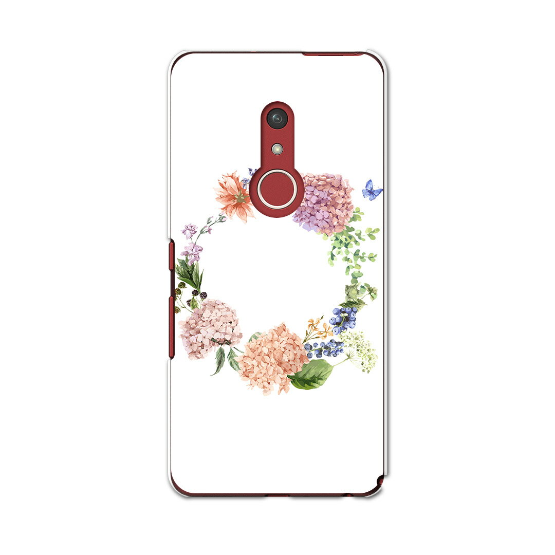 arrows Be4 Plus F-41B docomo ドコモ 富士通 アローズ スマホ カバー ケース スマホケース スマホカバー PC ハードケース 016329 あじさい 梅雨 花