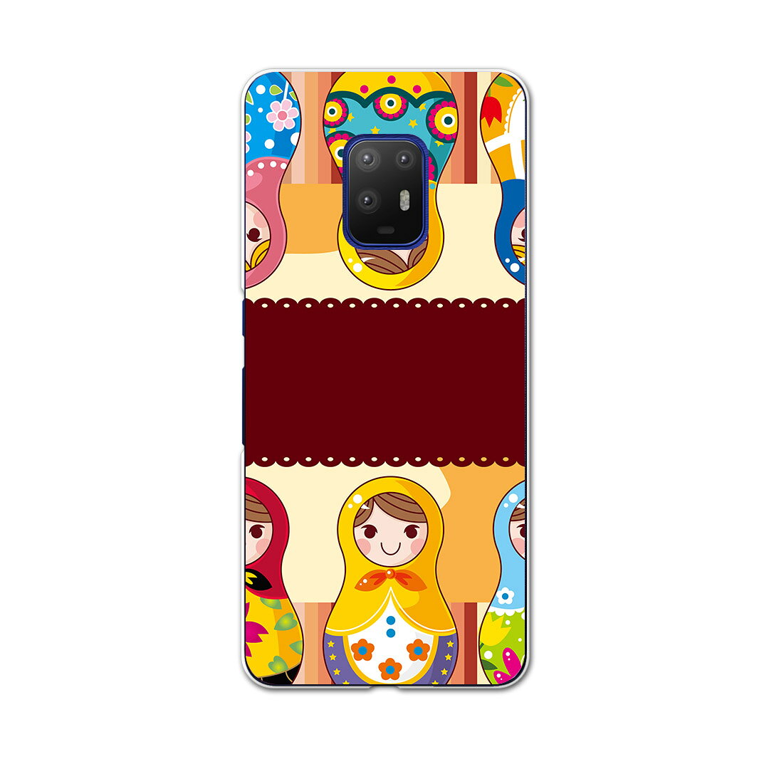 igcase arrows 5G F-51A 専用ハードケース F51A docomo ドコモ スマホカバー カバー ケース pc ハードケース 006689 ラブリー マトリョーシカ　イラスト