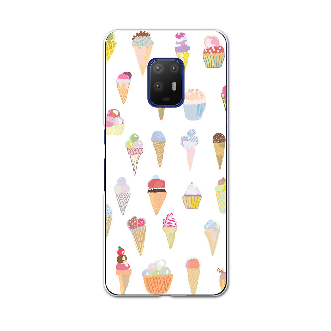 igcase arrows 5G F-51A 専用ハードケース F51A docomo ドコモ スマホカバー カバー ケース pc ハードケース 010352 お菓子　パステル　デザート