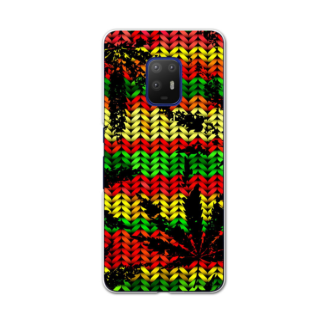 igcase arrows 5G F-51A 専用ハードケース F51A docomo ドコモ スマホカバー カバー ケース pc ハードケース 011750 レゲエ　カラフル　植物