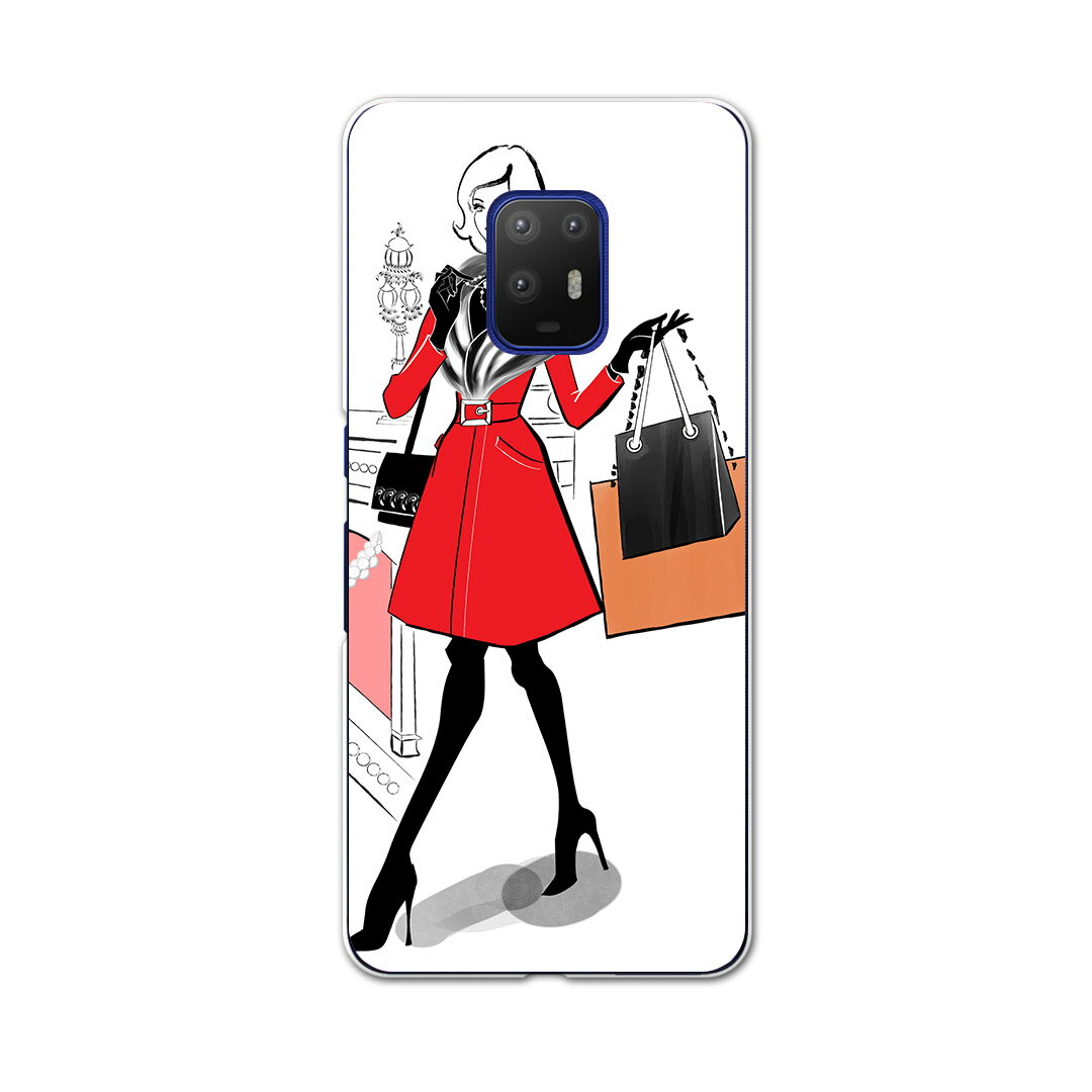 Mobile Phone Cases - igcase arrows 5G F-51A 専用ハードケース F51A docomo ドコモ スマホカバー カバー ケース pc ハードケース 015556 女の人　買い物　橋