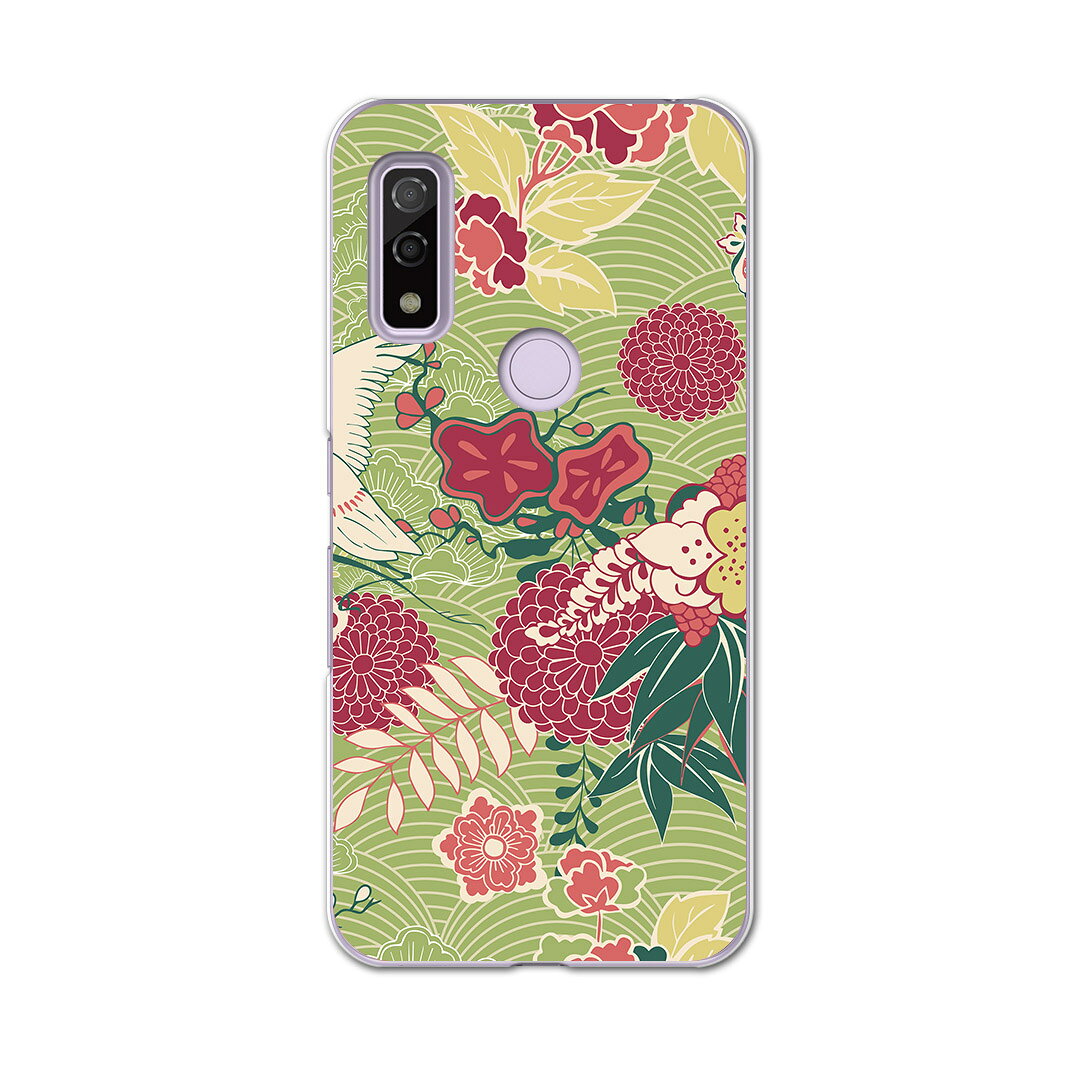 Arrows We F-51B FCG01用 ハードケース f51b igcase スマホカバー カバー ケース pc ハード 006330 フラワー 和風　和柄　花　フラワー