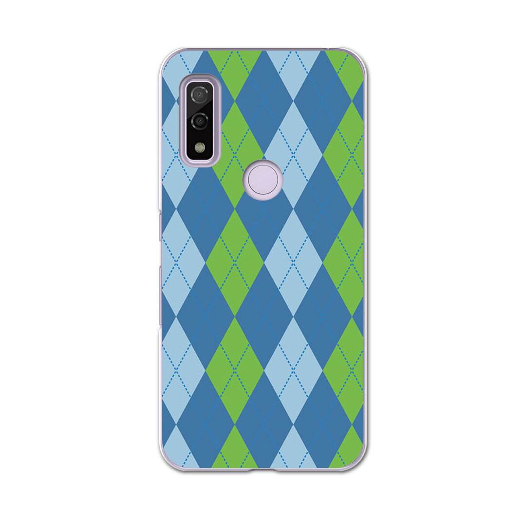 Arrows We F-51B FCG01用 ハードケース f51b igcase スマホカバー カバー ケース pc ハード 007110 チェック・ボーダー...