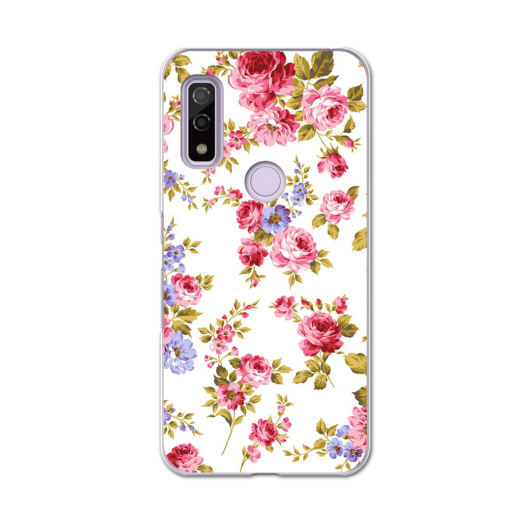 Arrows We F-51B FCG01用 ハードケース f51b igcase スマホカバー カバー ケース pc ハード 008837 フラワー 花　フラワー　ピンク　薔薇