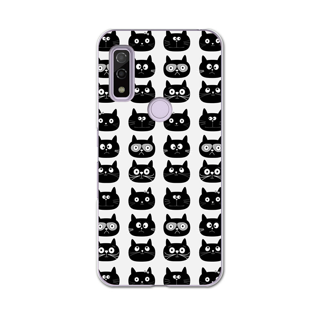 乐天商城 - Arrows We F-51B FCG01用 ハードケース f51b igcase スマホカバー カバー ケース pc ハード 010393 動物　猫　黒