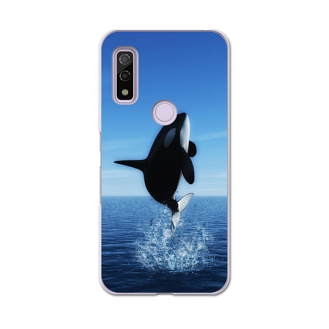 Arrows We F-51B FCG01用 ハードケース f51b igcase スマホカバー カバー ケース pc ハード 010806 シャチ　生き物　海