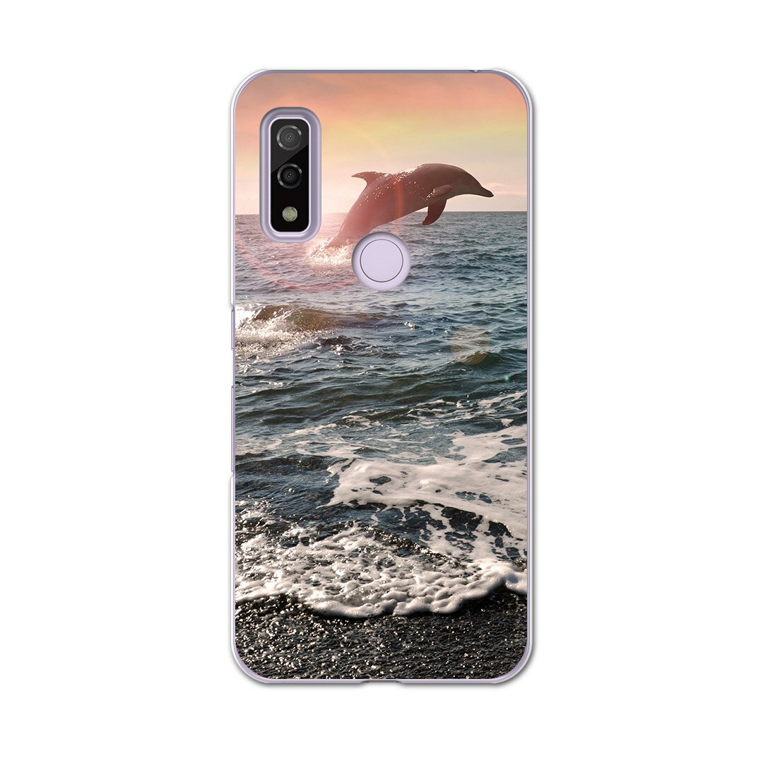 Arrows We F-51B FCG01用 ハードケース f51b igcase スマホカバー カバー ケース pc ハード 010940 海 イルカ 写真
