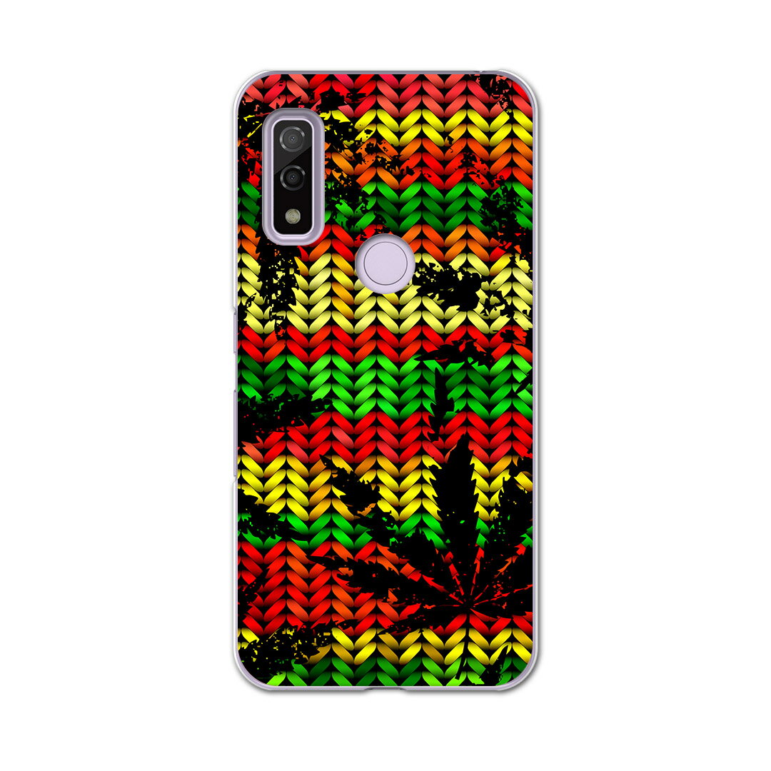 Arrows We F-51B FCG01用 ハードケース f51b igcase スマホカバー カバー ケース pc ハード 011750 レゲエ　カラフル　植物