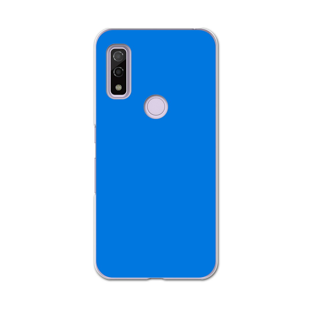 Rakuten - Arrows We F-51B FCG01用 ハードケース f51b igcase スマホカバー カバー ケース pc ハード 012238 青　単色　シンプル