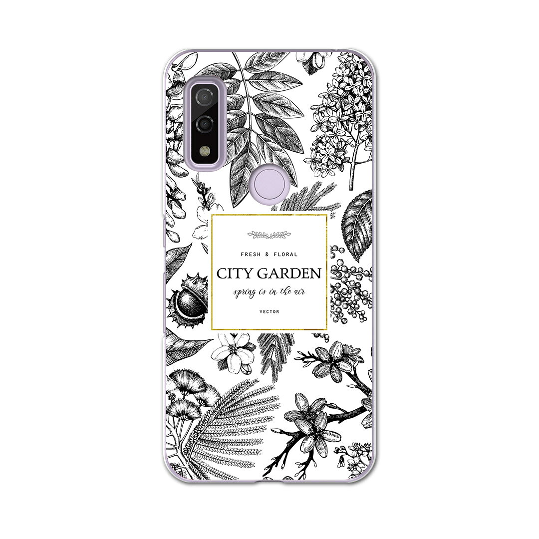 Arrows We F-51B FCG01用 ハードケース f51b igcase スマホカバー カバー ケース pc ハード 015670 木　樹木　自然　植物　モノクロ