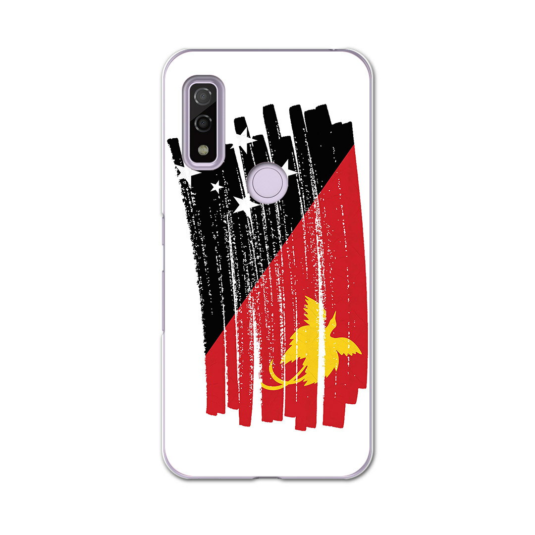 Arrows We F-51B FCG01用 ハードケース f51b igcase スマホカバー カバー ケース pc ハード 018534 国旗 papua-new-guinea パプアニューギニア