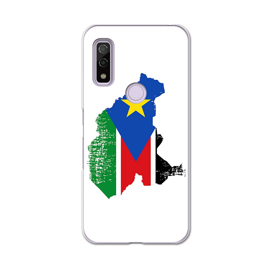 Arrows We F-51B FCG01用 ハードケース f51b igcase スマホカバー カバー ケース pc ハード 018952 国旗 south_sudan 南スーダン