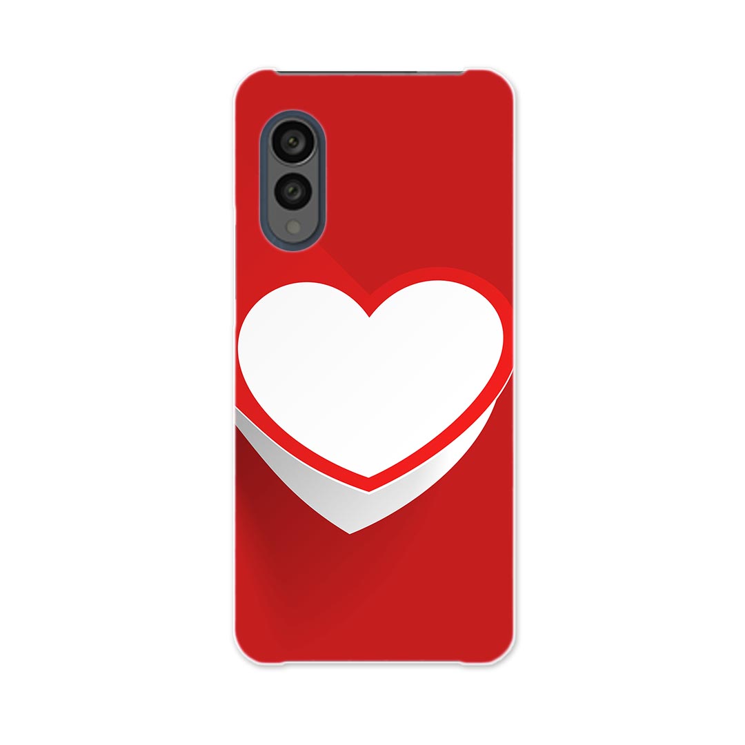 Mobile Phone Cases - arrows N F-51C 用 ケース カバー f51c ハードケース 004549 ハート　シンプル　赤