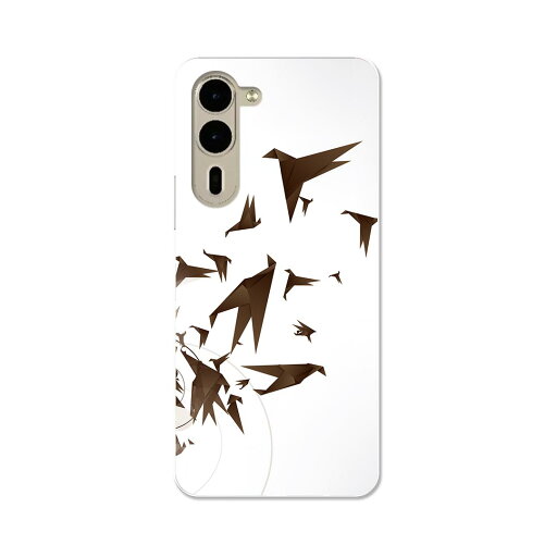 arrows We2 Plus F-51E 用 ハード ケース f51e 対応 ケース カバー ハードケース 003348 鳥 イラスト 白 黒 arrows We2 Plus F-51E 用 ハード ケース f51e 対応 ケース カバー ハードケース 003348 鳥 イラスト 白 黒