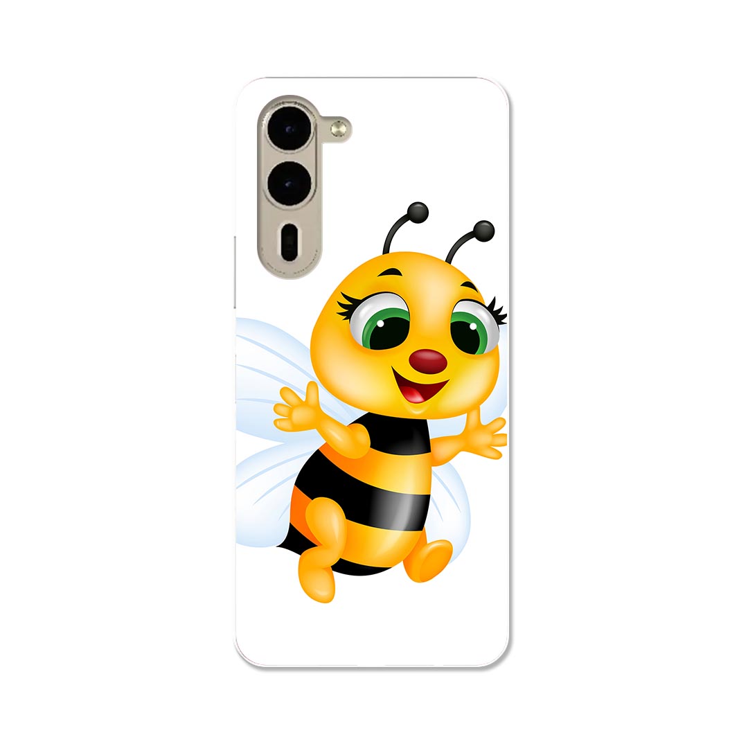 arrows We2 Plus F-51E 用 ハード ケース f51e 対応 ケース カバー ハードケース 005973 イラスト　蜂　キャラクター