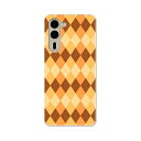 arrows We2 Plus F-51E 用 ハード ケース f51e 対応 ケース カバー ハードケース 008116 チェック オレンジ アーガイル