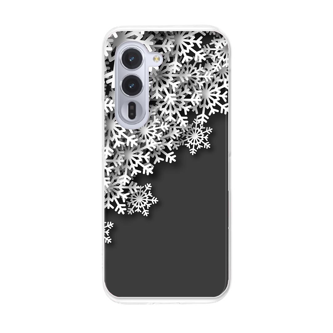 arrows Alpha F-51F 用 スマホカバー f51f ケース カバー ハードケース 006308 雪　結晶