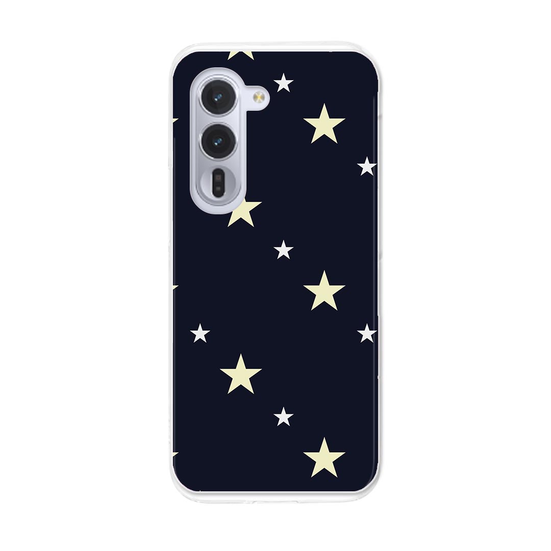 arrows Alpha F-51F 用 スマホカバー f51f ケース カバー ハードケース 010665 星　紺　ネイビー