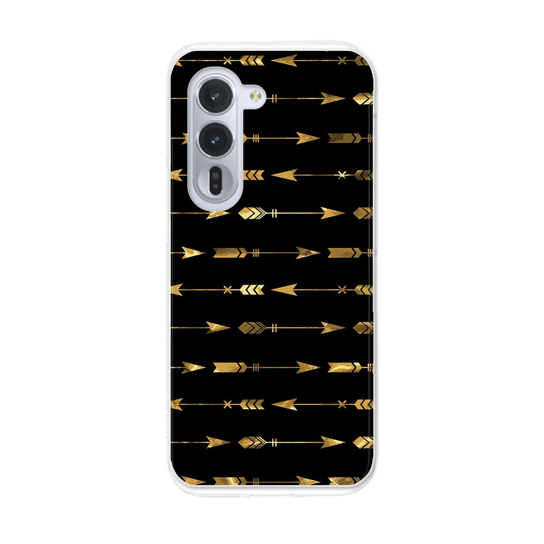 arrows Alpha F-51F 用 スマホカバー f51f ケース カバー ハードケース 012757 エスニック　矢　黒(2.0)