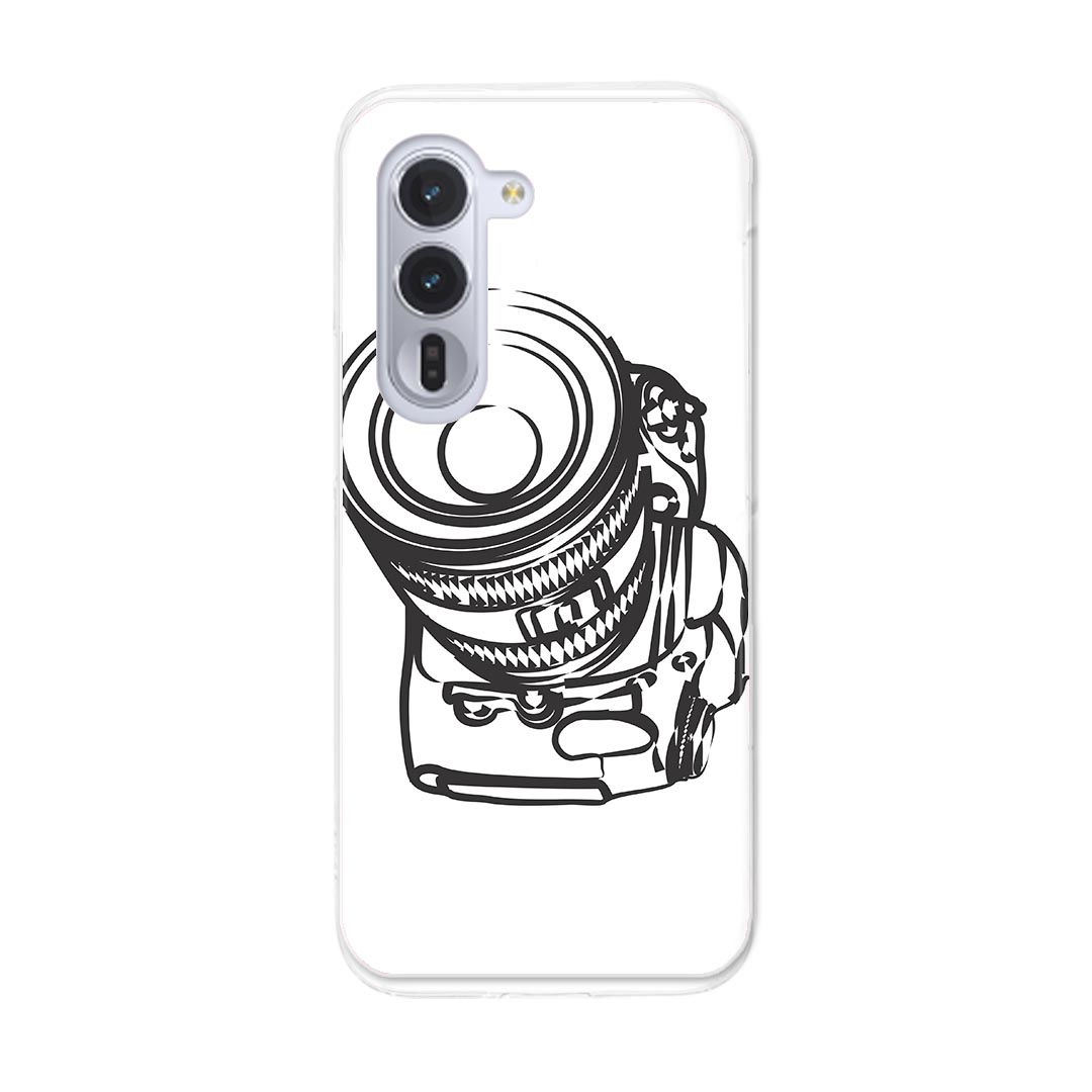 arrows Alpha F-51F 用 スマホカバー f51f ケース カバー ハードケース 014761 カメラ　白黒　一眼レフ