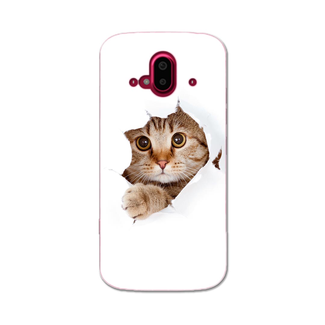 樂天商城 - らくらくスマートフォン F-52B tpu f52b スマホ カバー ケース スマホケース スマホカバー TPU ソフトケース 002783 猫　動物　写真