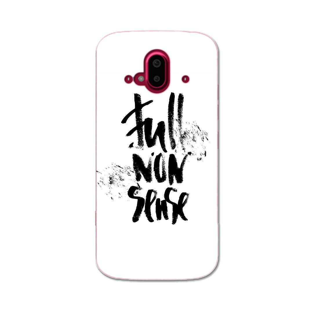 らくらくスマートフォン F-52B tpu f52b スマホ カバー ケース スマホケース スマホカバー TPU ソフトケース 016049 英語　文字　おしゃれ